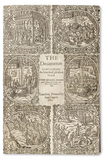 BOCCACCIO, GIOVANNI. The Decameron.  2 vols. in one.  1620